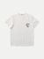 T-shirt blanc avec logo en coton bio - roy bones - Nudie Jeans - 7