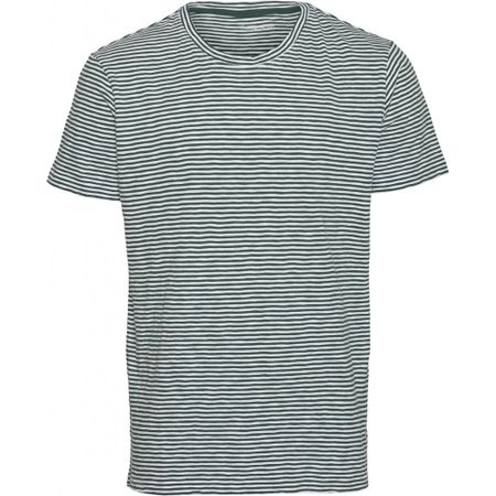 T-shirt rayé vert forêt en coton bio - alder