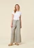 Pantalon ample en coton bio | rayé "flared pant - micro striped"