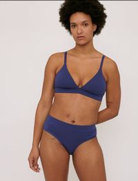 Pack 2 culottes bleu en coton bio - cobalt