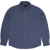 Chemise à poches en gaze de coton bio | bleu "oihana blue"