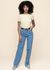 Jean ample en coton recyclé | bleu "enijaa - horizon" - Armedangels