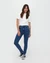 Jean skinny en coton bio | bleu brut "lizzy super skinny smokey blue" - Kuyichi