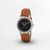 Montre originale cadran bleu bracelet camel