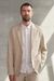 Blazer en coton bio et tencel | taupe "enver taupe"