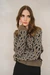 Pull à motif léopard en laine et coton bio | marron "diliriaa leopaa - walnut cream" - Armedangels