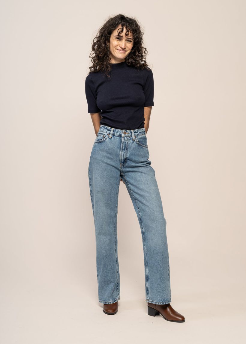 Jean large en coton bio | bleu délavé "clean eileen vintage dreams" - Nudie Jeans