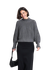 Pull maille oversize en coton bio | gris "ola dark grey"