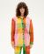 Veste à carreaux en coton bio | multicolore "art blanket norita jacket" - Thinking Mu