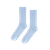 Chaussettes hautes  en coton bio | bleu "polar blue"