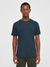 T-shirt  en coton bio | bleu marine "basic tee total eclipse"
