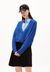 Cardigan en laine et coton bio | bleu "damiraa lanacot - warm blue" - Armedangels