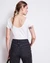 T-shirt en coton bio | blanc  "aloe white" - Jan'n June