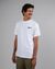 T-shirt en coton bio | blanc "jaws t-shirt white white"