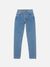 Jean mom en coton bio | bleu "breezy britt casual blue" - Nudie Jeans