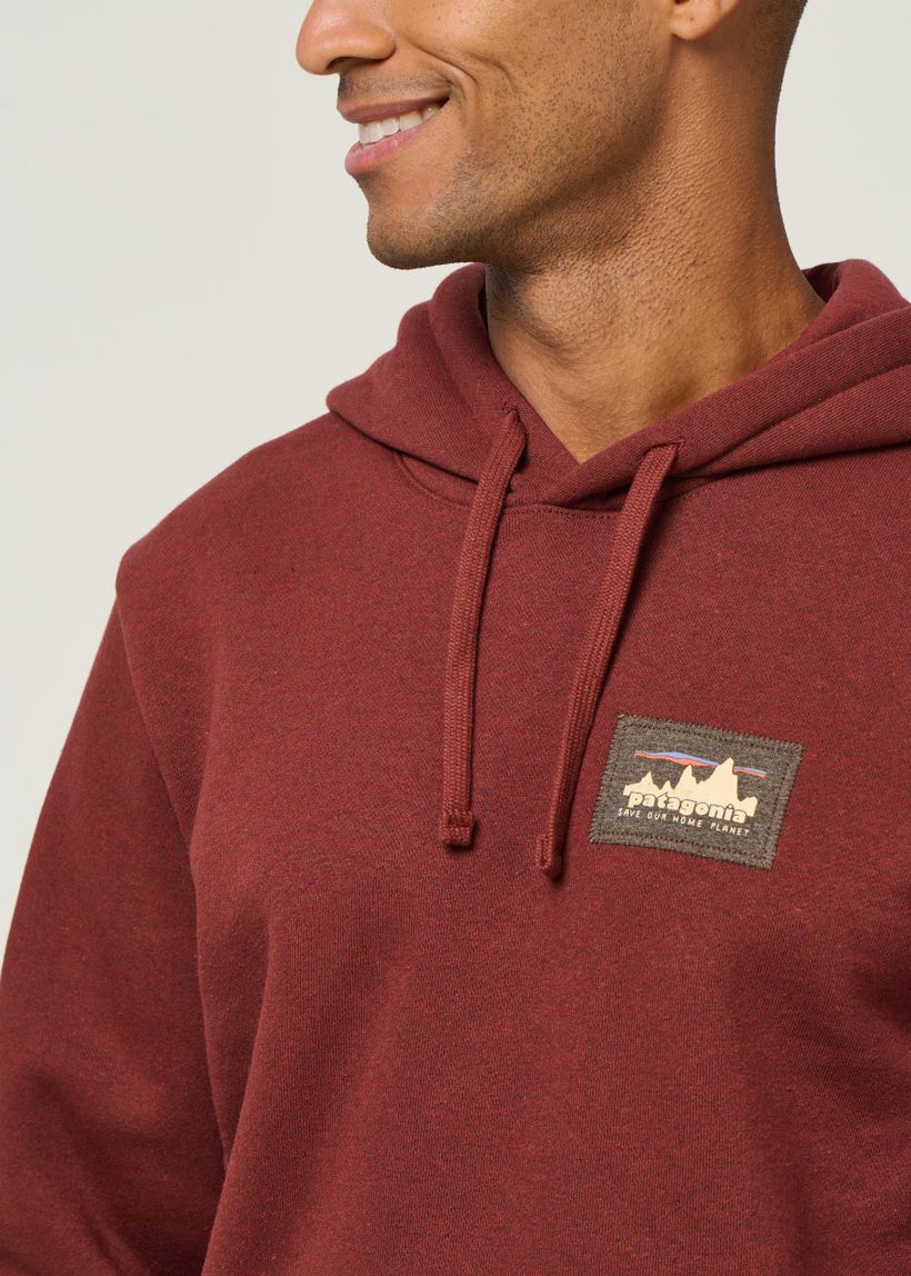 Sweat capuche en matières recyclées | rouge "m's '73 skyline uprisal hoody - dvl" - Patagonia