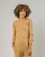Top manches longues camel en coton bio - jacquard perkins tee pumpkin orange