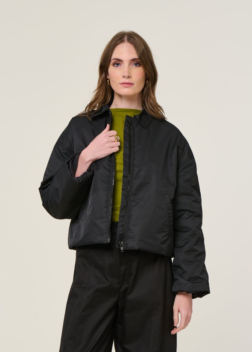 Blouson en matières recyclées | noir "dusk - black" - Jan'n June