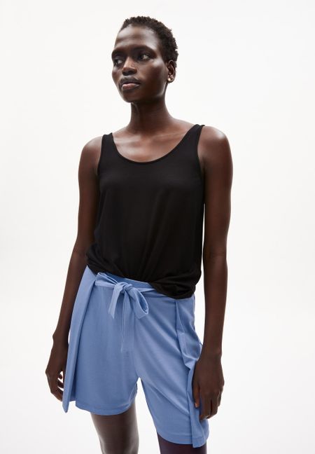 Débardeur noir en ecovero - ashraani solid black