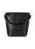 Sac seau en cuir certifié | noir "bobbi bucket bag midi black classic leather"