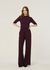 Pantalon ample fluide en tencel | aubergine "smilla - cherry lacquer" - Jan'n June