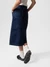 Jupe en coton biologique | bleu "boel painter denim skirt dark blue - dark blue" - Nudie Jeans