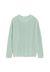 Pull maille col rond vert menthe en coton bio - nuriellaa lint