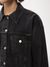 Veste jean en coton biologique | noir "elin black trace" - Nudie Jeans
