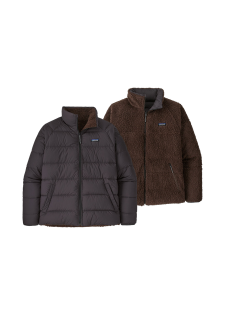 Doudoune réversible polaire en recyclé | noir "m's reversible silent down jkt ink black" - Patagonia