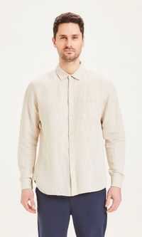 Chemise beige en lin - larch