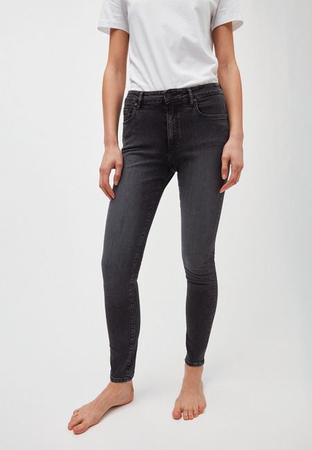 Jean skinny délavé gris en coton bio - tillaa