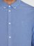 Chemise en coton bio | bleu denim "harald small owl oxford regular fit shirt dark denim" - Knowledge Cotton Apparel