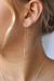 Boucles d'oreilles pendantes en argent recyclé - squared threader earrings