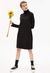 Robe pull noire en coton bio - siennaa
