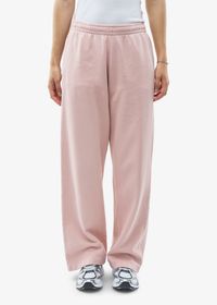 Jogging ample en coton bio | rose "organic straight leg sweatpants - faded pink"