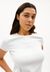 T-shirt côtelé en coton bio | blanc "kardaa white" - Armedangels