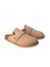 Sabots en cuir suède certifié | beige "izar velour almond" - Genuins