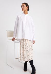 Chemise blanche oversize en coton bio - blancaa