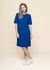 Robe t-shirt en ecovero | bleu "maariliana - lapis blue" - Armedangels