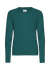 Pull en laine mérinos recyclée | turquoise "women light merino wool crew - ocean green"