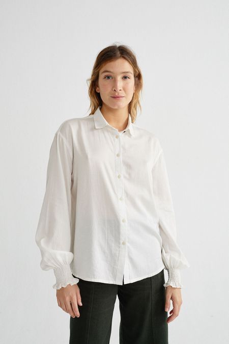 Chemise blanche en coton bio - ceres