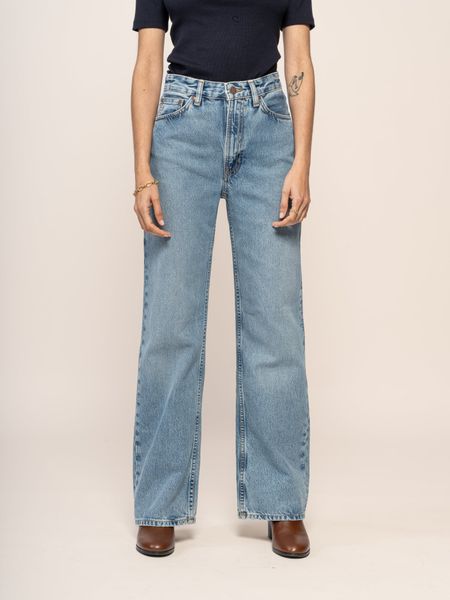 Jean droit large en coton bio | bleu délavé "clean eileen vintage dreams" - Nudie Jeans