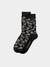 Chaussettes à motifs noires en coton bio - olsson