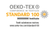 Standard 100 by Oeko-Tex®  logo