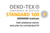 Standard 100 by Oeko-Tex® logo