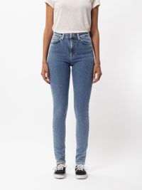 Jean skinny taille haute bleu délavé - hightop tilde blue sun