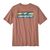 T-shirt imprimé en matières recyclées | marron orangé "boardshort responsibili-tee sienna clay" - Patagonia