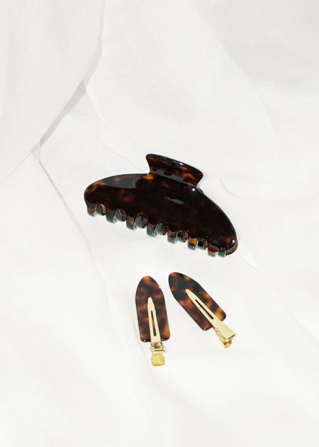 Barrettes make-up | marron "coffret barrettes x2 - ecaille" - Jickie