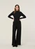 Pantalon noir en ecovero et matière recyclée - himaari black - Armedangels
