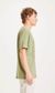 T-shirt vert chiné à poche en coton bio - alder - Knowledge Cotton Apparel